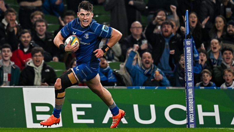 Dan Sheehan scored a hat-trick against Ulster in round 15 of the URC