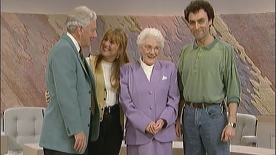 Gay Byrne, Frances Black, Patty Black and Martin Black in 1995.