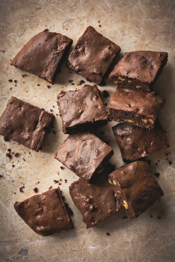 'Stefano's' Squidgy Chocolate, Date and Walnut Brownies