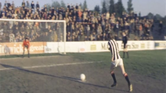 Irish qualifying final for the Eurovision Penalty Kick Competition, 1975.