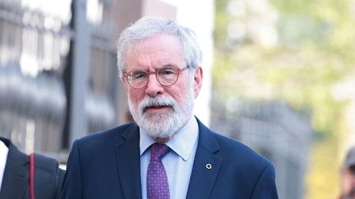 Gerry Adams pictured arriving at the High Court (Pic: RollingNews.ie)