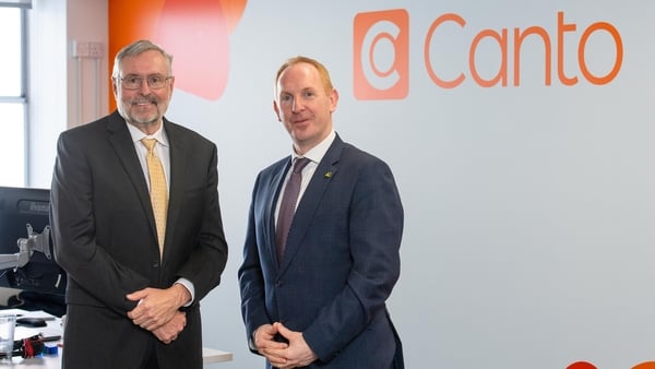 Wain Kellum, CEO of Canto and Michael Lohan, CEO of IDA Ireland