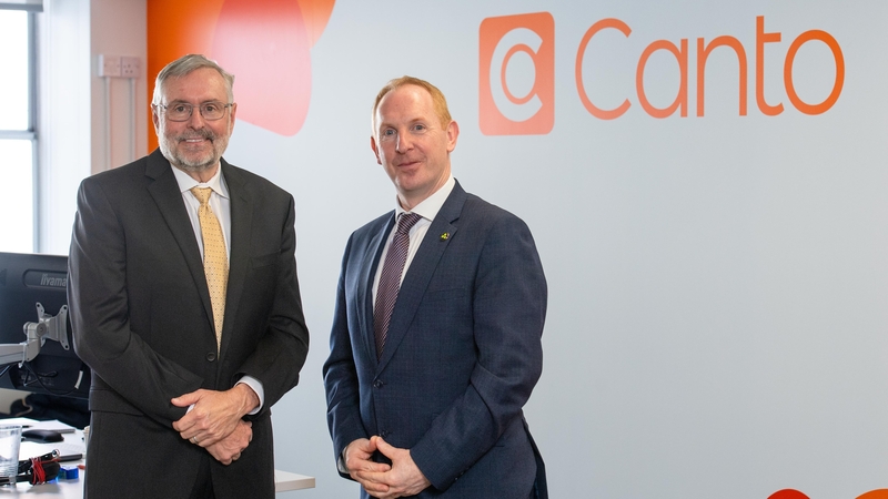 Wain Kellum, CEO of Canto and Michael Lohan, CEO of IDA Ireland