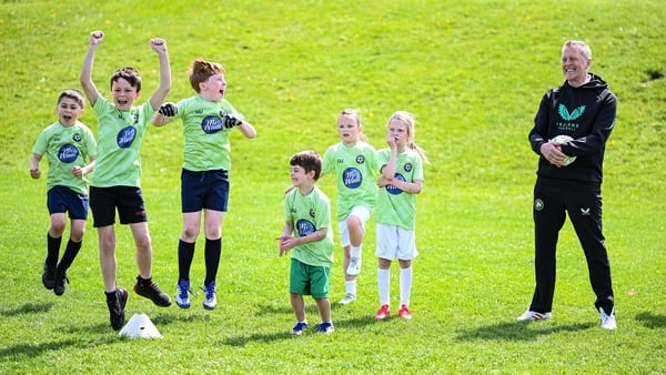 Republic of Ireland boss Heimir Hallgrimsson was coaching at Knocklyon United for a MiWadi Football Camp