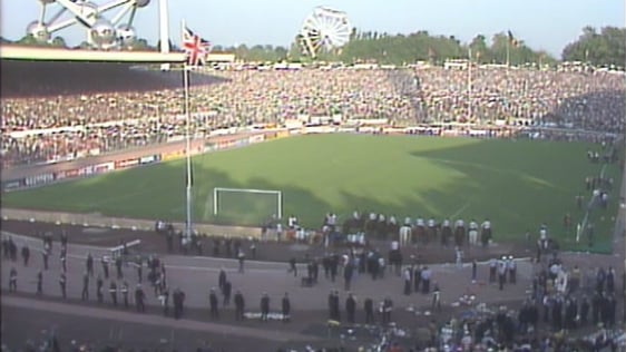 Aftermath of the riot before the European Cup Final between Liverpool and Juventus at the Heysel St…