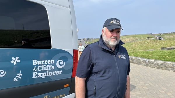 William Cormacan, Midwest Manager with the NPWS, with the new Burren and Cliffs Explorer