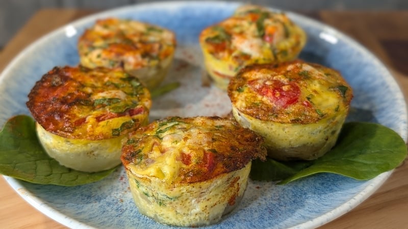 Trisha Lewis' chicken & veggie egg muffins with baby potato base: Today