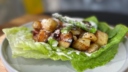 Maria Creedon's hot potato and bacon salad with ranch dressing: Today