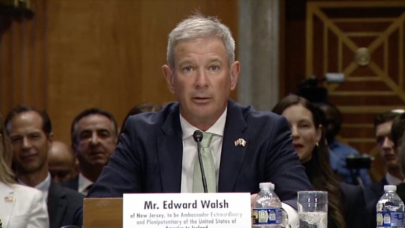 The nominee to be ambassador to Ireland, Edward Walsh, is from New Jersey, where he runs a project management company providing services to the construction industry