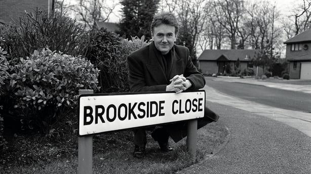 Portrait of actor Bryan Murray (as Trevor Jordache) from the television show 'Brookside, England, February 25, 1993. (Part of the Independent Newspapers Ireland/NLI Collection) (Photo by Bryan O'Brien/Independent News and Media/Getty Images)