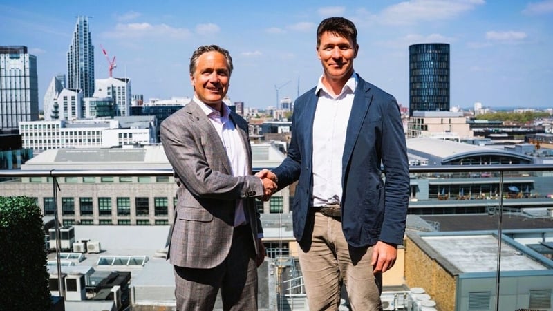 Justin Jacober, CEO of UrbanVolt, and Conor Sheehy, Head of Warehouse Finance at HSBC Innovation Banking UK