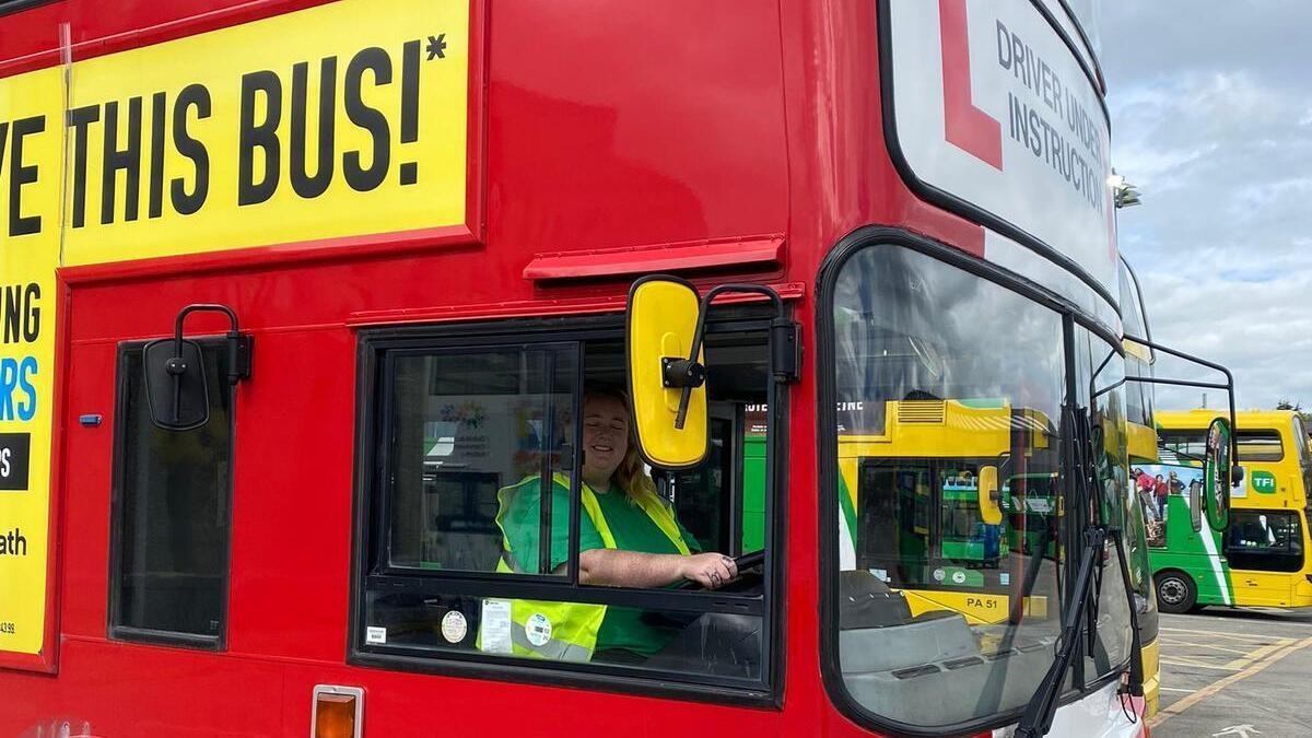 Visiting critic Emer McLysaght drives a Dublin Bus
