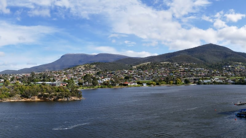 The ship was launched on Hobart's Derwent River (File image)