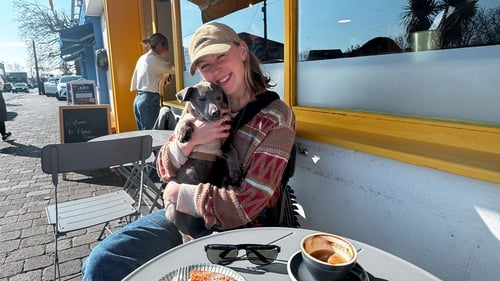 Éadaoin and her puppy, Luan