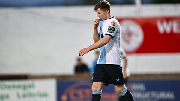Drogheda United's Conor Kane reacts after scoring an own goal against Sligo Rovers