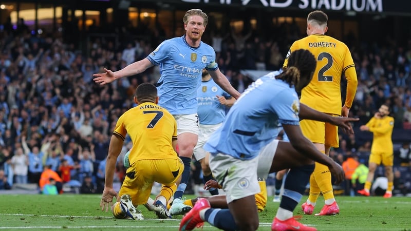 Kevin De Bruyne scored the only goal of the game at the Etihad Stadium