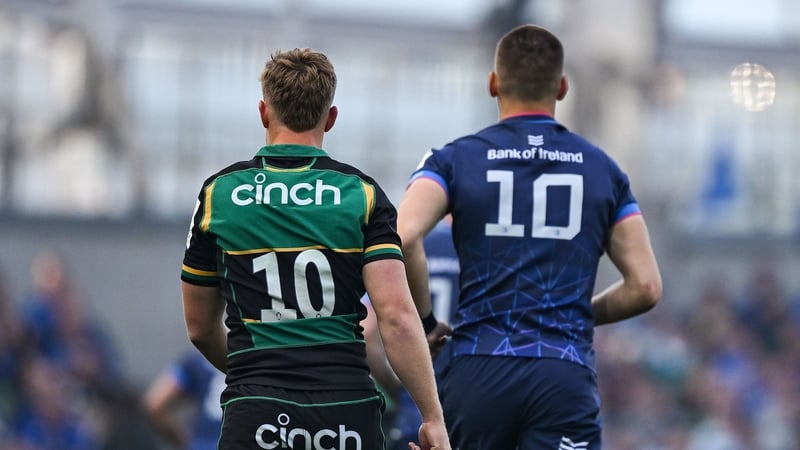 Fin Smith (l) and Sm Prendergast (r) are both in contention for places on the British and Irish Lions tour
