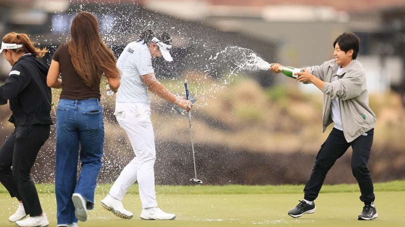 Haeran Ryu celebrates after securing the title in Utah