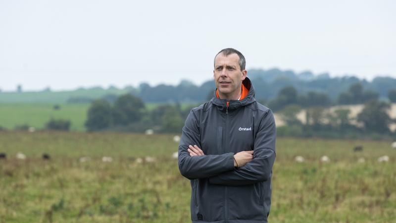 TJ Hunter, Ørsted Senior Director Onshore - Ireland & UK on its green site in Ballinrea, Co Cork