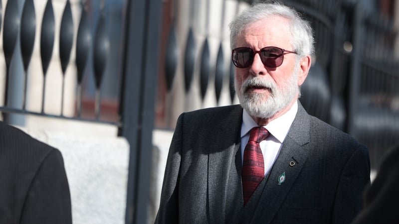 Gerry Adams at the second day of his cross-examination in a defamation action that he is taking against the BBC