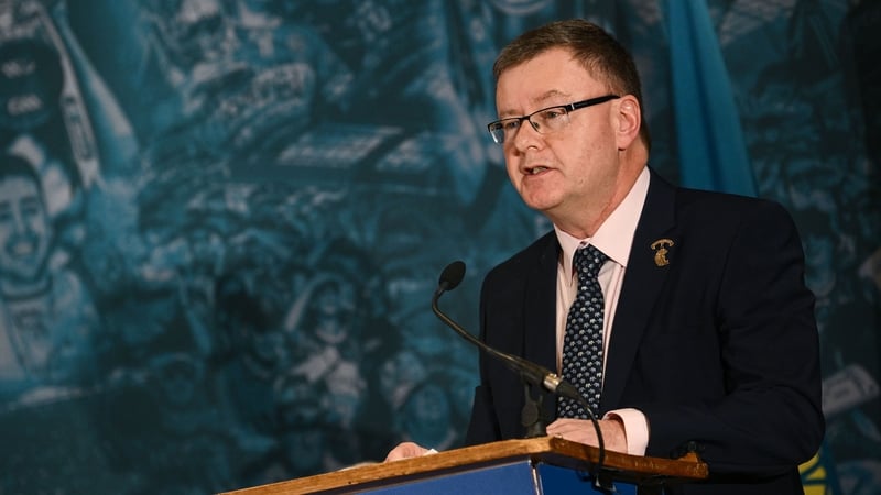 Brian Molloy succeed Hilda Breslin as president of the Camogie Association last year