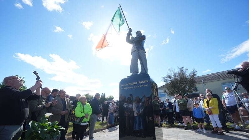 The Bobby Sands statue was erected at the Republican Memorial Garden in Twinbrook
