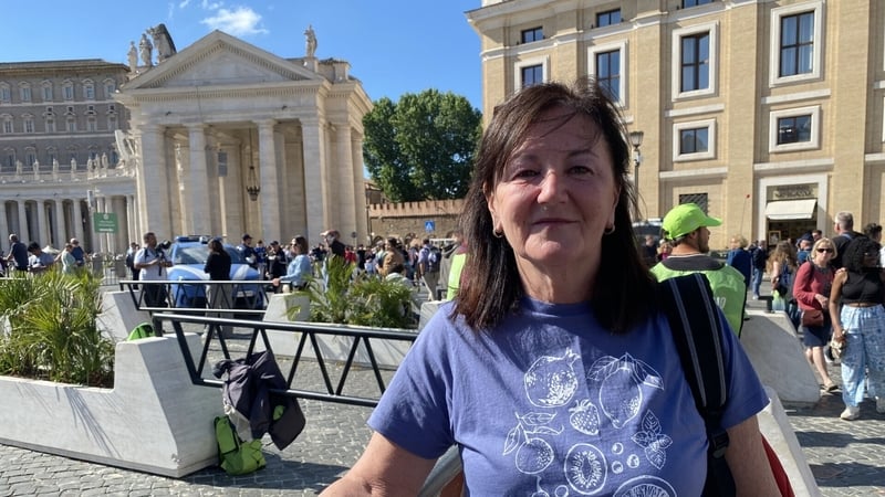 Ann-Marie O'Doherty from Co Donegal hopes Cardinal Luis Antonio Tagle will be the next pope