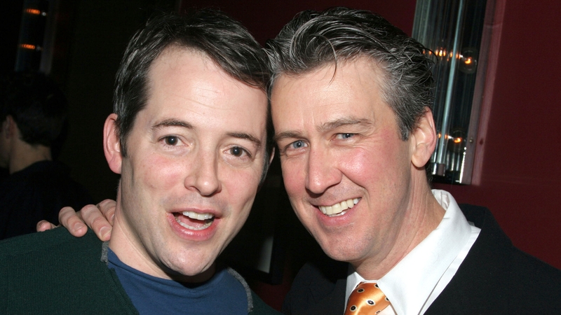 (L-R) Matthew Broderick and Alan Ruck, pictured in New York in January 2005