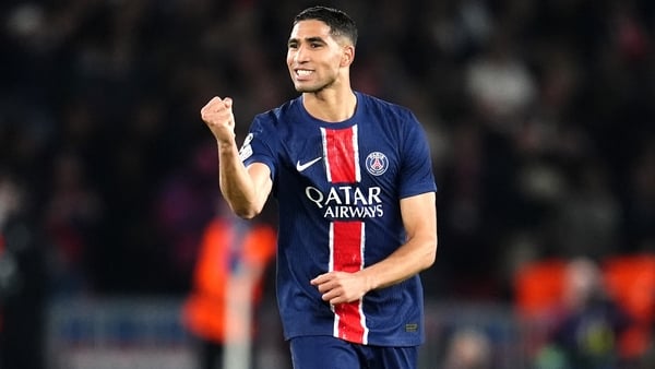 Achraf Hakimi starred in Paris Saint-Germain's run to the Champions League trophy