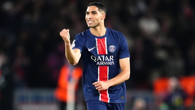 Achraf Hakimi starred in Paris Saint-Germain's run to the Champions League trophy