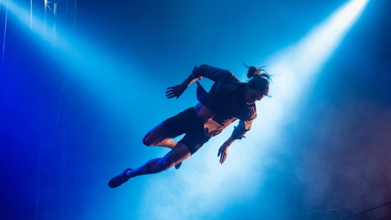 Circus show Sabotage by NoFit State takes place at Nimmo's Pier, Claddagh Quay (Photo: Mark J Robson)