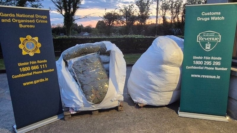 During the joint operation by gardaí and Revenue officers, around 500kg of cannabis was discovered