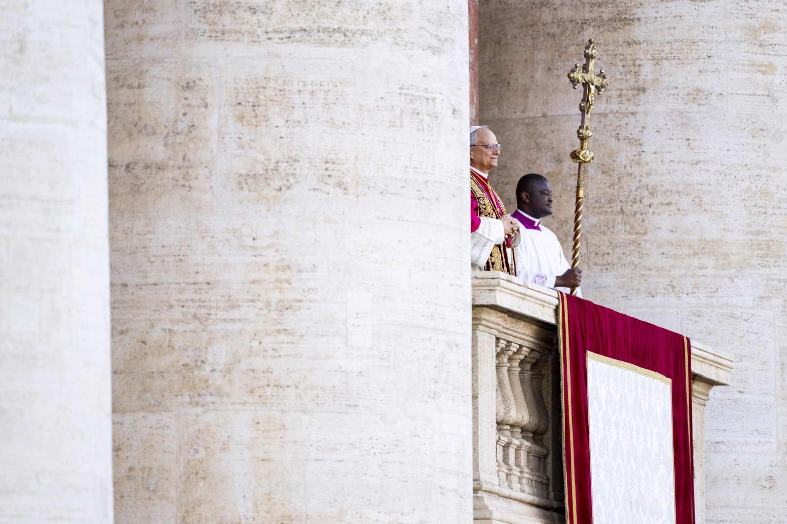 'Peace be with you all', Pope Leo XIV told the cheering crowd