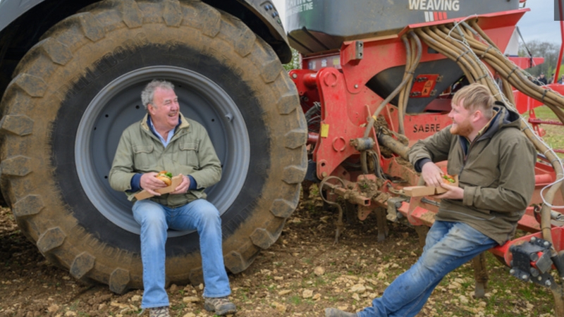 (L-R) Jeremy Clarkson and Kaleb Cooper - The fourth instalment of Clarkson's Farm will launch globally on Prime Video on 23 May