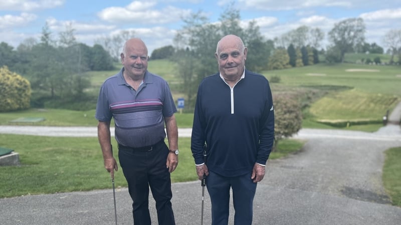 Now in their 70s, Séamus (L) and Seán (R) Fitzpatrick are keen golfers at Mount Temple Golf Club