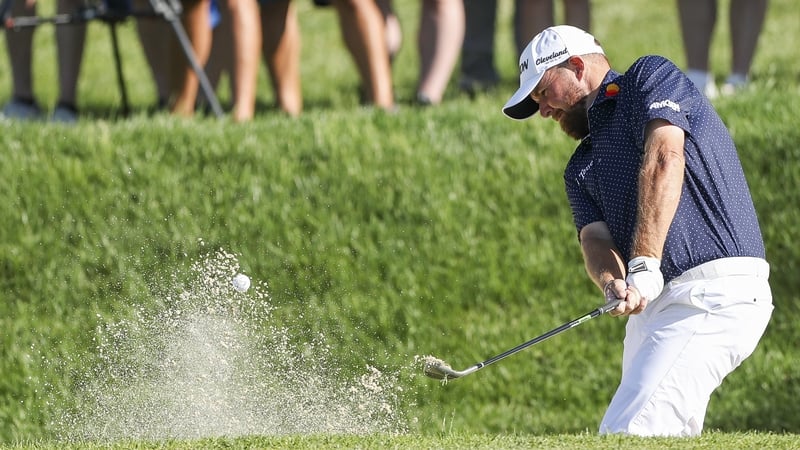 Shane Lowry was in the bunker on the 12th