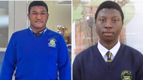 16-year-old Emmanuel Familola (L) from Nigeria and 18-year-old Matt Sibanda), who was from Zimbabwe, died after getting into difficulty in Lough Swilly
