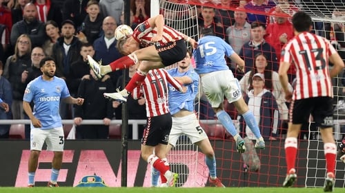 Daniel Ballard scores the winning goal