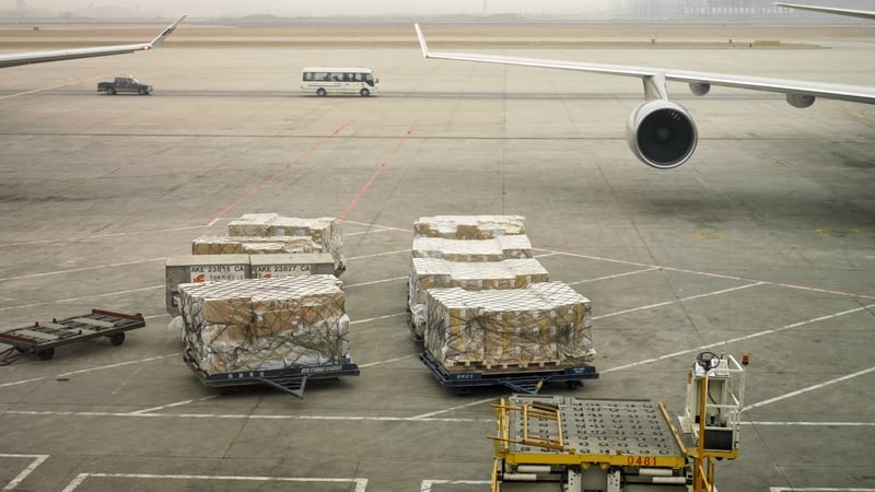 Germany intelligence said a plane crash almost occurred when an air freight parcel caught fire (Stock image)