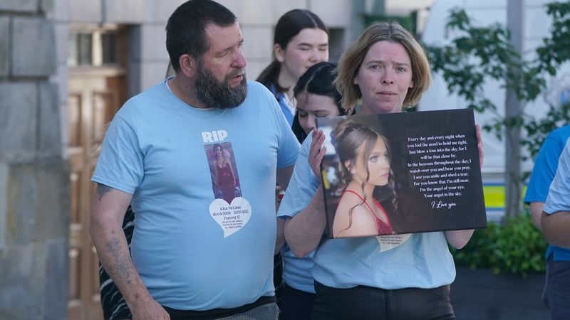 Kiea's parents, Frankie and Teresa McCann, at Monaghan Circuit Criminal Court