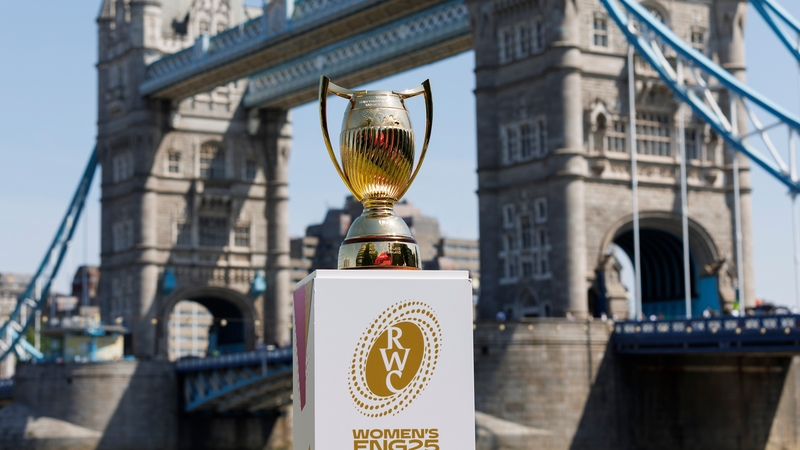 The new trophy on display in London