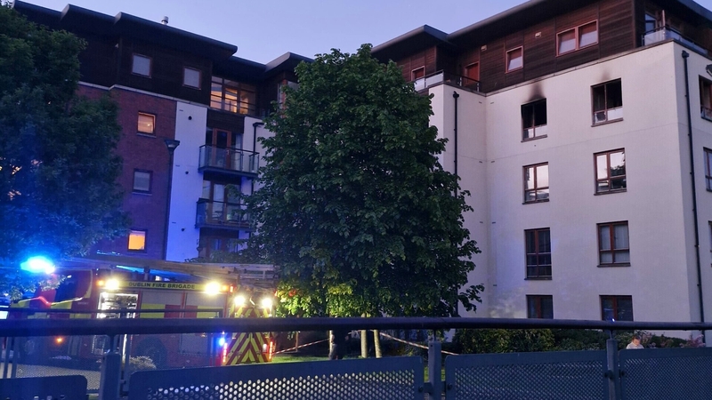 The fire occurred at an apartment in Temple Court in Santry