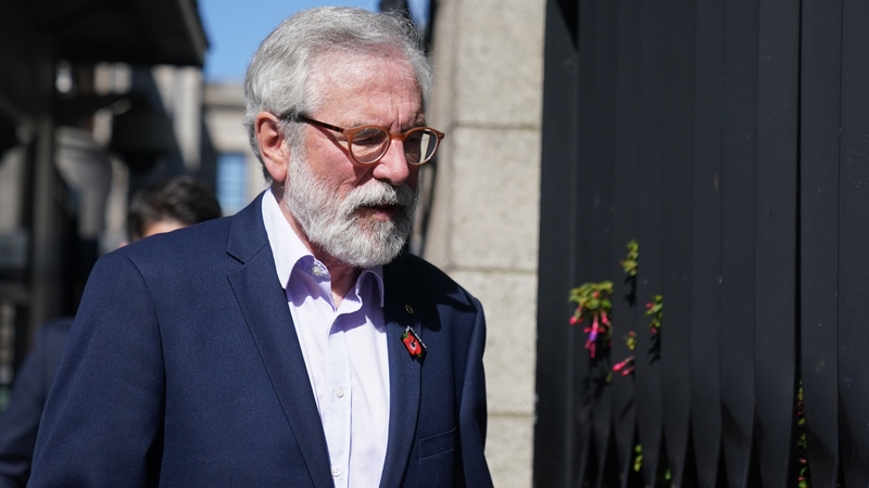Gerry Adams says that he was defamed in a Spotlight programme and an online article (file image)