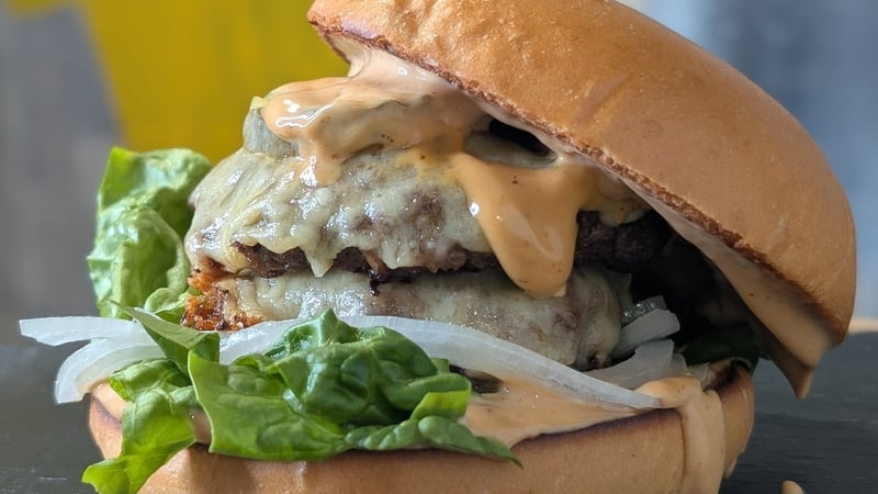 Mags Roche's smashburger with spicy mayo: Today