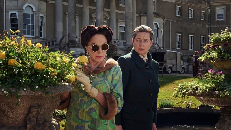 Photo issued by John Gore Studios of Joan Collins as Wallis Simpson and Isabella Rossellini as Suzanne Blum in The Bitter End. Photo credit: Rory Mulvey/John Gore Studios/PA Wire