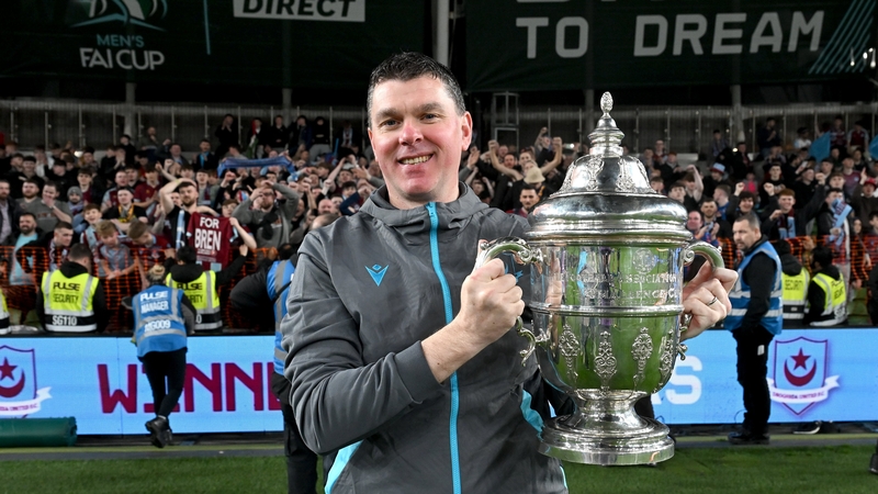 Kevin Doherty with the FAI Cup last November