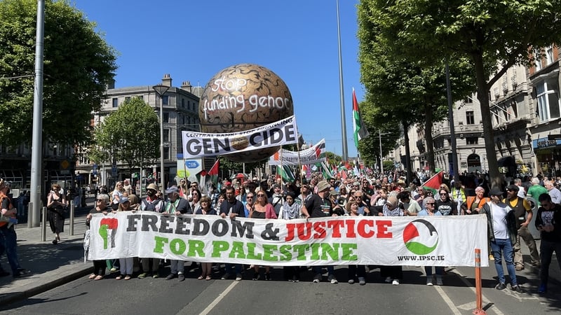 The 'National Demonstration for Palestine' has been organised by the Ireland-Palestine Solidarity Campaign