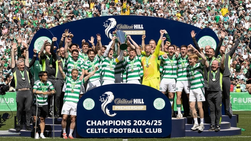 Celtic lifted the trophy in front of a jubilant home crowd