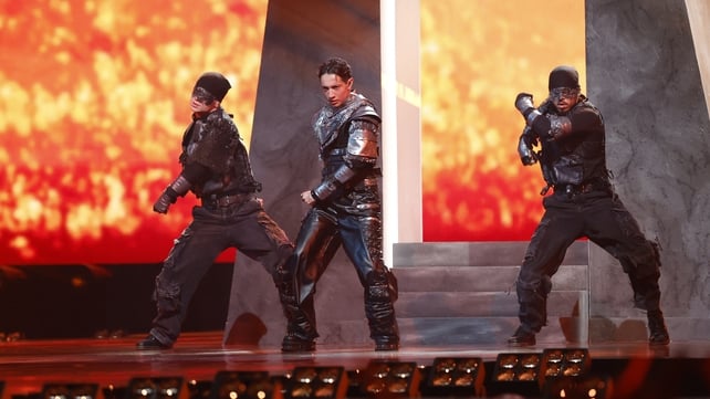 Norway was up first as Kyle Alessandro performed Lighter amidst a burning stage. He was on fire!