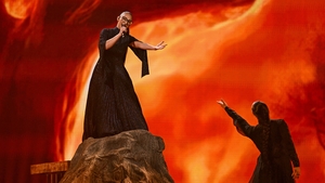 The stage was ablaze for Greece's Klavdia for her heart-rending song Asteromáta.